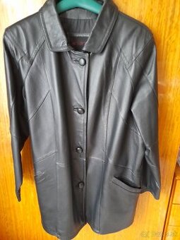 Kožená dámska bunda