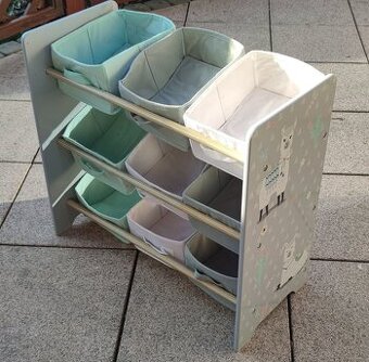 Stojan na hracky + boxy