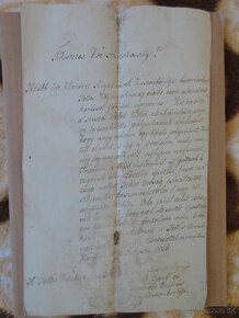 Listina Klenovec r. 1856
