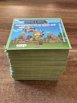 Minecraft nálepky CoopJednota - neotvorené