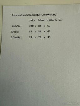 Záhradné ratanové sadenie