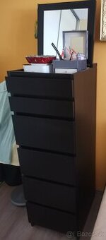 Komoda IKEA čierna 123 cm x 40 cm