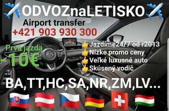 Letiskový transfer, odvoz na letisko, preprava osôb