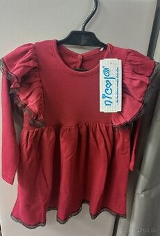 Nové Šaty s volánmi- 100% bavlna, č.68, 98, 116 a 122