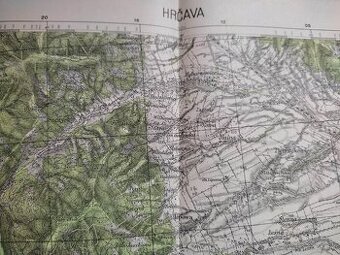 Stara mapa originál z I. ČSR - Hrčava