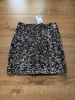 Mini sukňa s flitrami - s visačkou