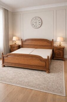 Luxusná rustikálna manželská posteľ 180x200cm