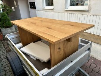 Nový masívny dubový stôl 200x90