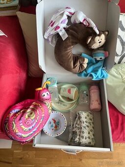 Detsky riad, mojkace, vankuse, podbradniky, flase