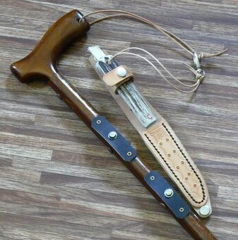 Hubárska palica s nožom