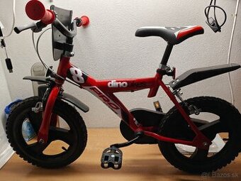 Dino Bikes - Detský bicykel 12" 123GLN - červený