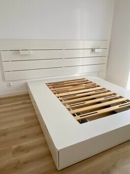 IKEA NORDLI posteľ 180×200 cm s veľkým úložným priestorom a