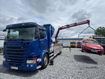 SCANIA G450 valník 6x2 s hydraulickou rukou HIAB, EURO 6