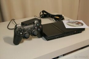 Playstation 2 Slim + Originál ovládač, hra a káble