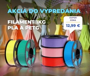 Predám kvalitné filamenty PLA a PETG pre 3D tlač