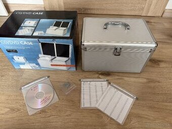Hliníkový úložný kufrík na 200 ks CD, DVD alebo Blueray