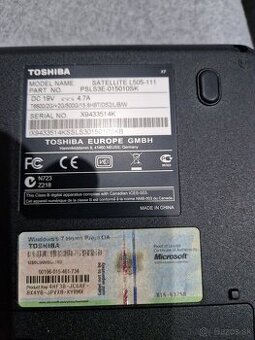 Notebook Toshiba L505 111