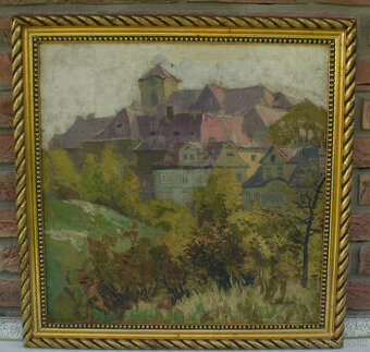Starý obraz Gustav Macoun(1889-1934) dat. 1910