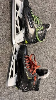 brankárske korčule BAUER elite + náhradné nože