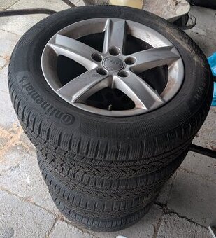 Zimné pneu na diskoch Audi