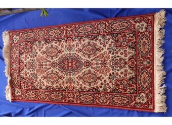 Perzský hodvábný koberec Ghom 170x90 cm vlnený  ručne viazan