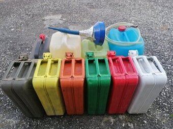 6ks 20l kanistrov plechových