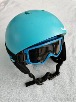 Lyžiarska prilba a okuliare veľk. XS