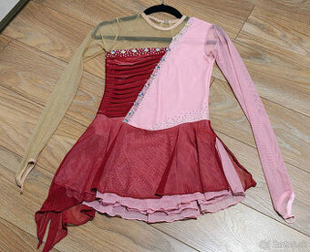 Kraso šaty dievčenské, červeno-ružové