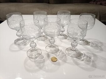 Zdobené poháre 6ks sada