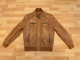 MAX original leather - panska kozena bunda hneda