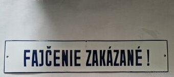 Tabuľka FAJČENIE ZAKÁZANÉ