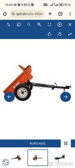Ruris 450S vyklopná vlečka za malotraktor