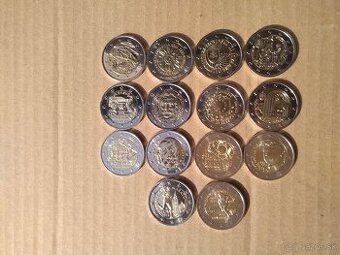 Výročné 2e mince Slovensko 14x3e