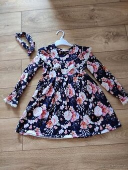 Bavlnené šaty s čelenkou