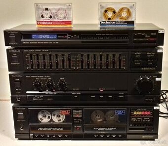 Zostava TECHNICS tuner, equalizer, zosilnovac, 2-deck = A03