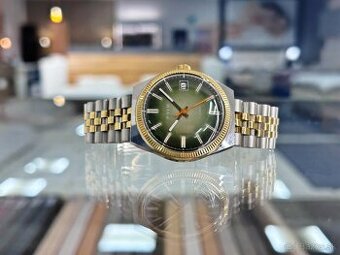 Československé Retro Vintage hodinky PRIM Ala Rolex Zelené