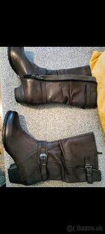 Dámske, nové, kožené čizmy