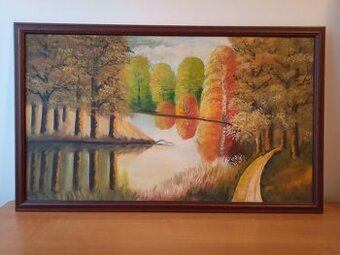 Predám naivný obrázok krajinky