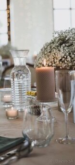 Krištáľové stojany na sviečky