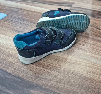 Detské kožené tenisky Protetika Redly Tyrkys, veľ.23