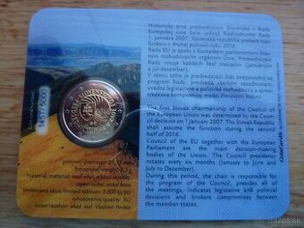 Vzácne 2 Euro Coincard 2016 - Predsedníctvo SR