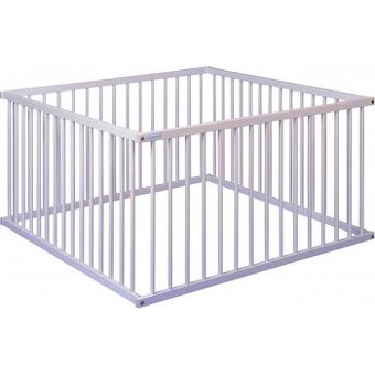 Detska biela drevena ohradka "vybeh", 150x150