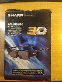 Predám 3D aktívne okluliare SHARP AN3DG20B
