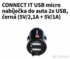 USB nabijacka do auta
