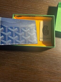 modrá goyard peňaženka