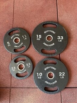 Olympíjske kotúče značky Bodytone 2.5-5-10-15kg