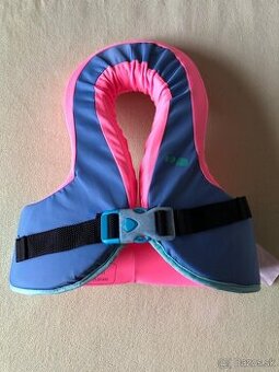 Plavecká vesta SWIMVEST+ ružovo-modrá 15-25kg