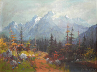Grotkovský Ján, Tatry, olej na plátne, 58x78, signované