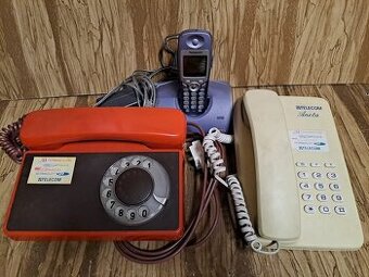 2x RETRO telefony -Tesla Stropkov, Aneta, Panasonic