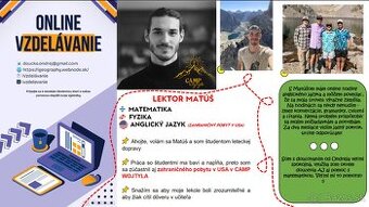 Lekcie a doučovanie matematiky, angličtiny